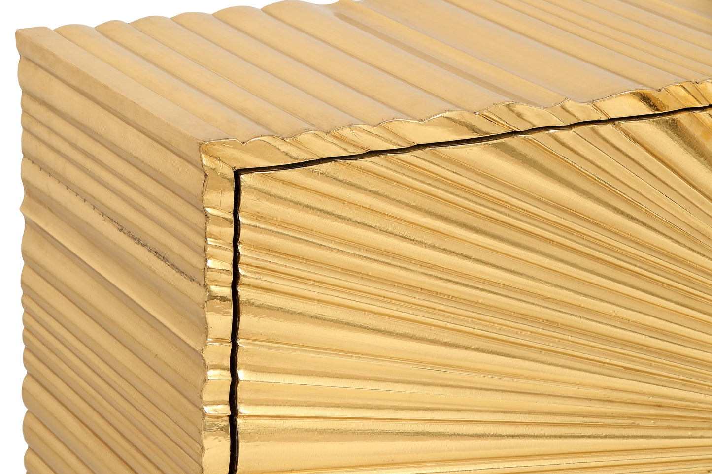 Sunburst 2 Door Credenza Brass