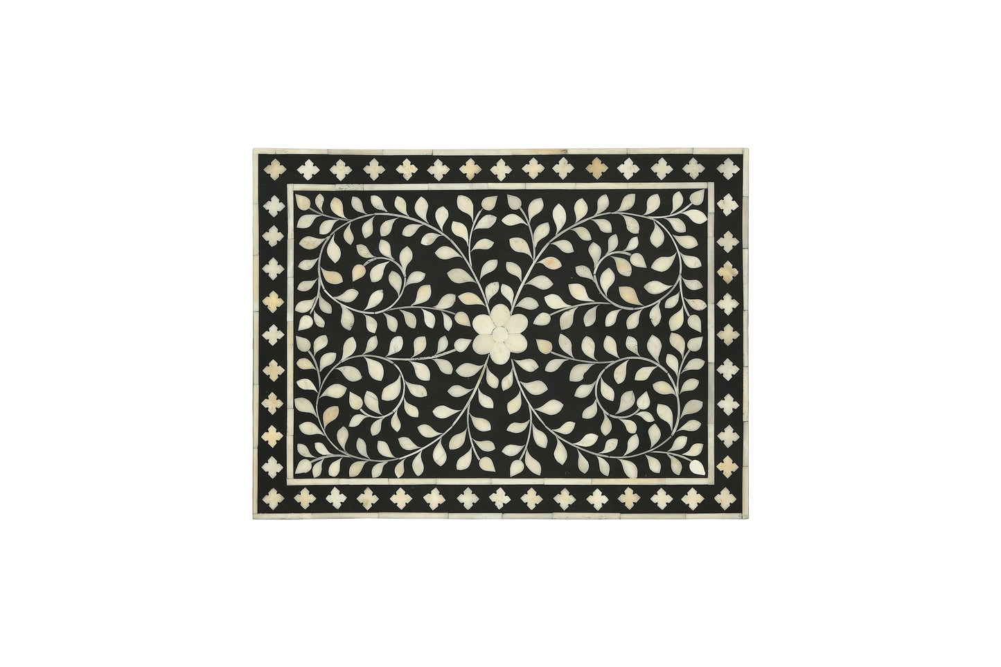 Bone Inlay 2 Drawers Bedside