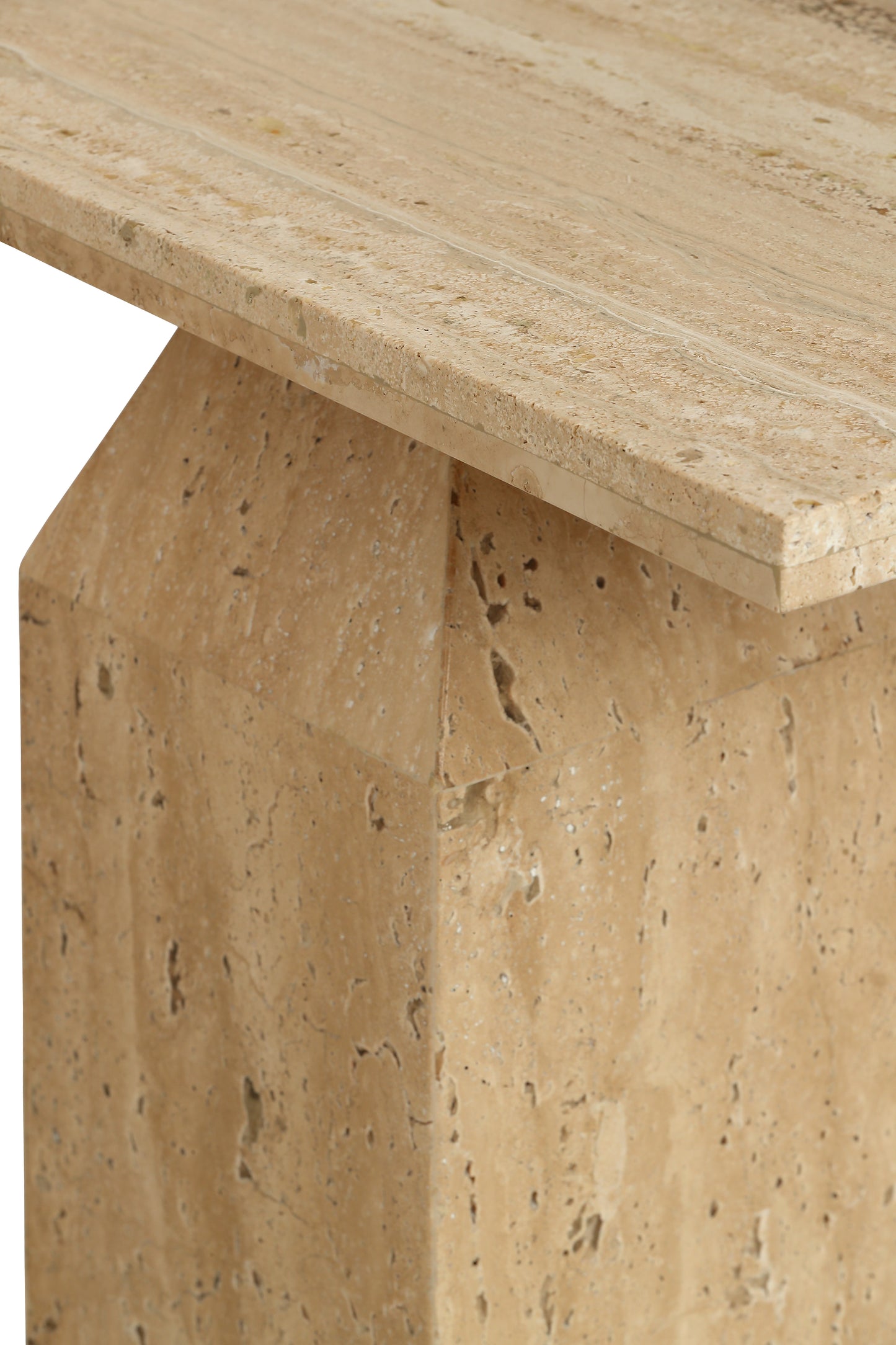 Travertine Console