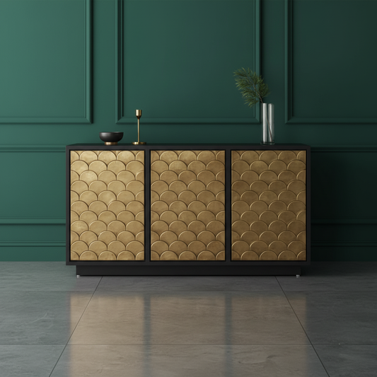 Fish Scale Credenza  Four Door