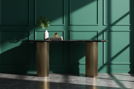 Scallop Pillar Console