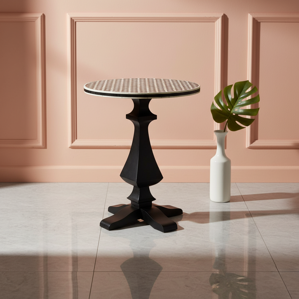 Bone Inlay Side Table