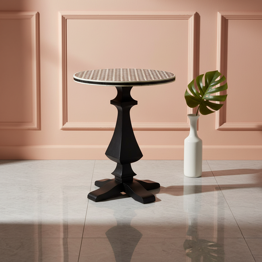 Bone Inlay Side Table