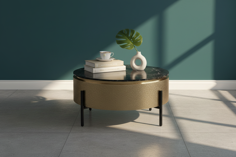 Noir Round Coffee Table