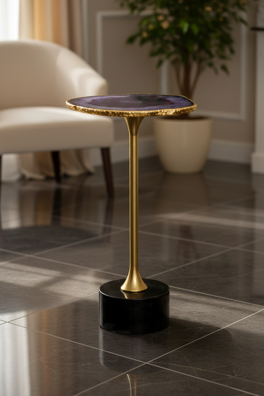 Agate Top Side Table