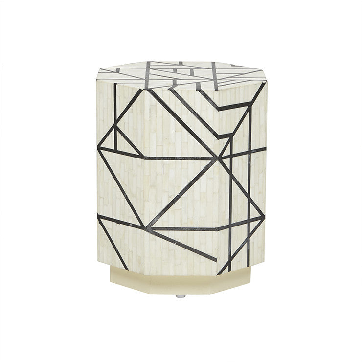 Abstract Side Table