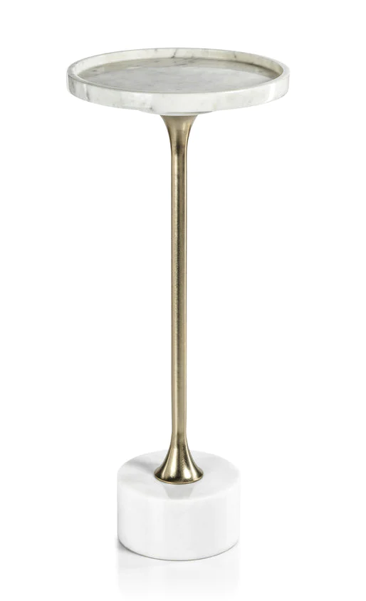 Amber Marble Side Table