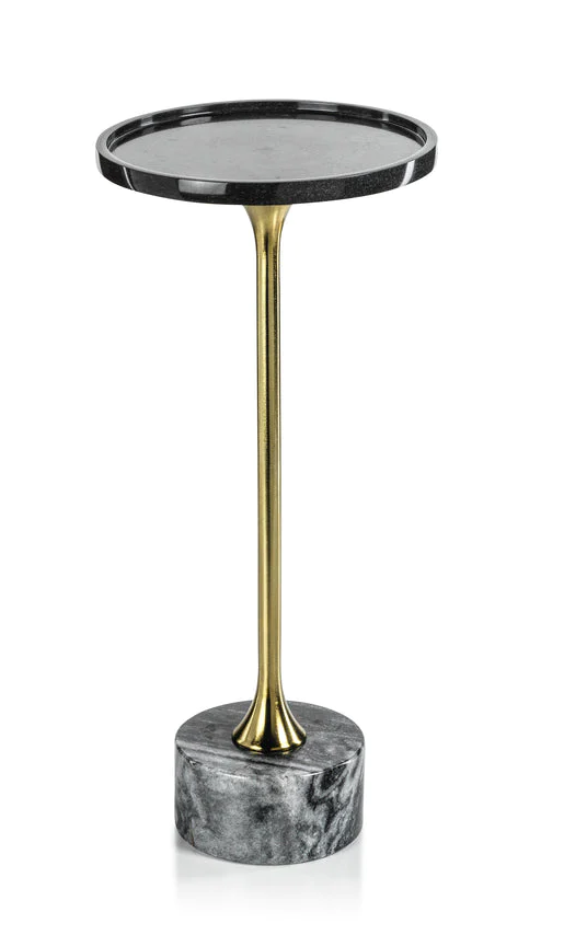 Amber Marble Side Table