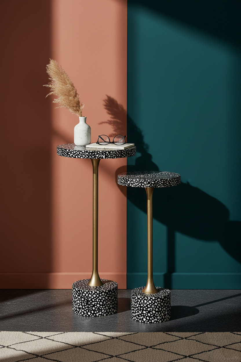 Shagreen Cocktail Table Set Of 2 Maincharacter