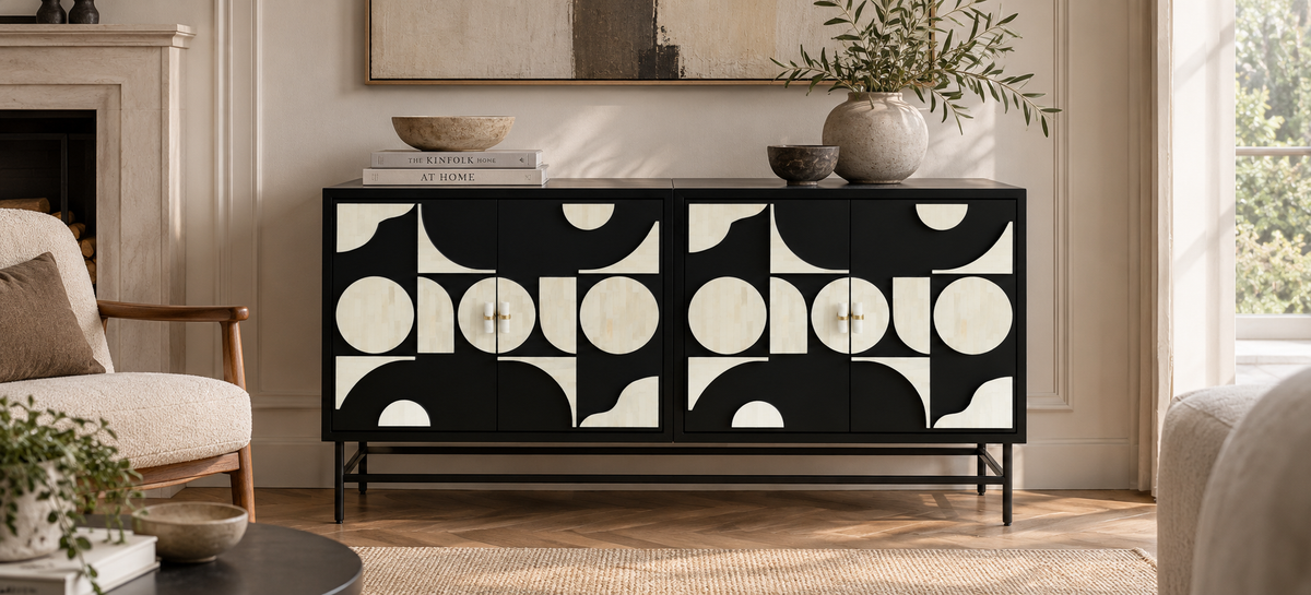 Graphic Credenza Main Character | Luxury Furniture Studio