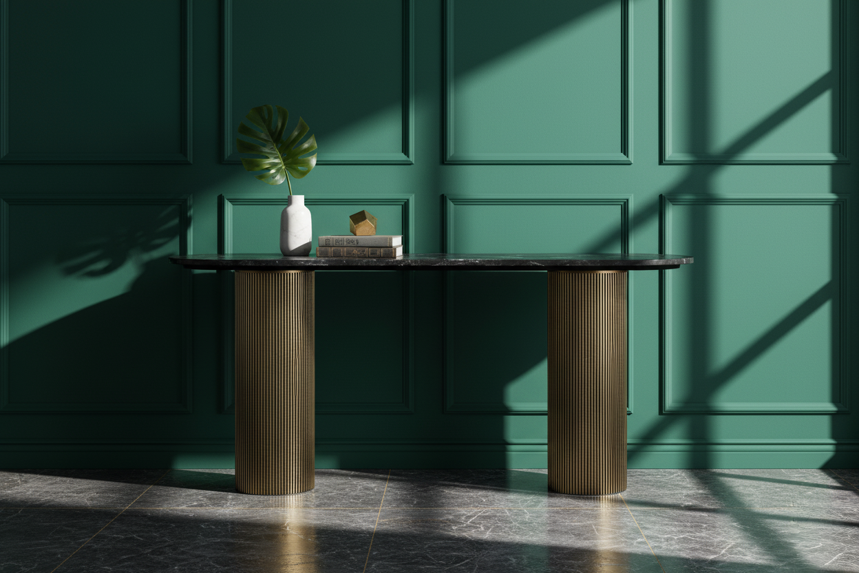 Scallop Pillar Console