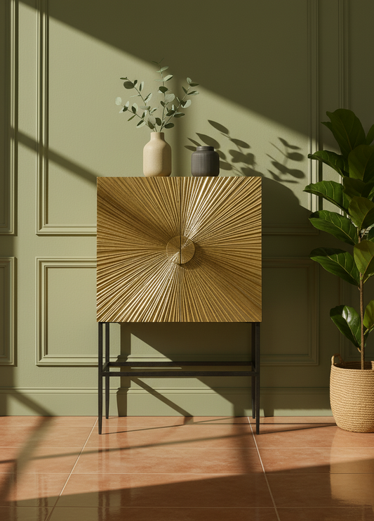 Sunburst Bar Cabinet