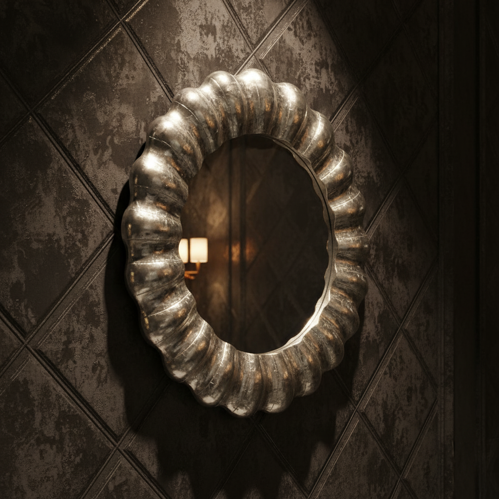 Scallop Mirror Frame W/M