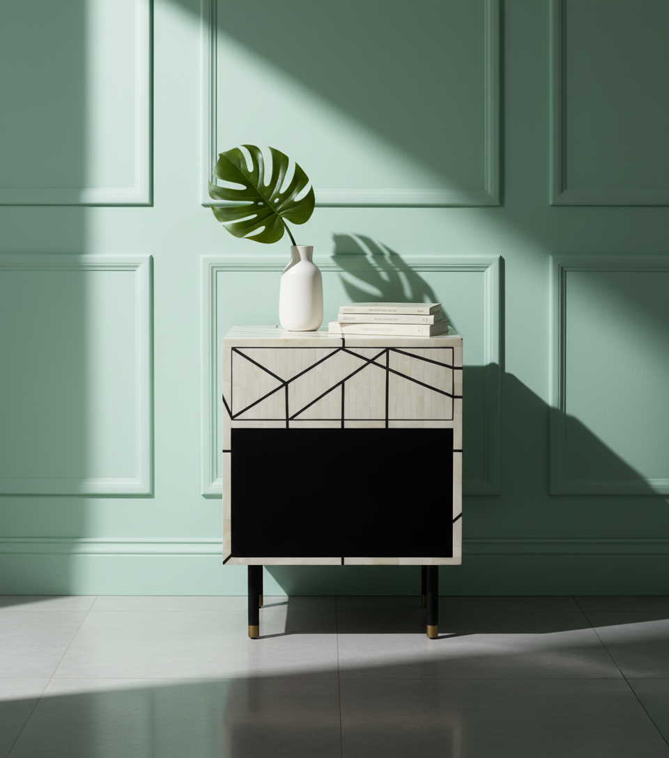 Abstract Bed Side