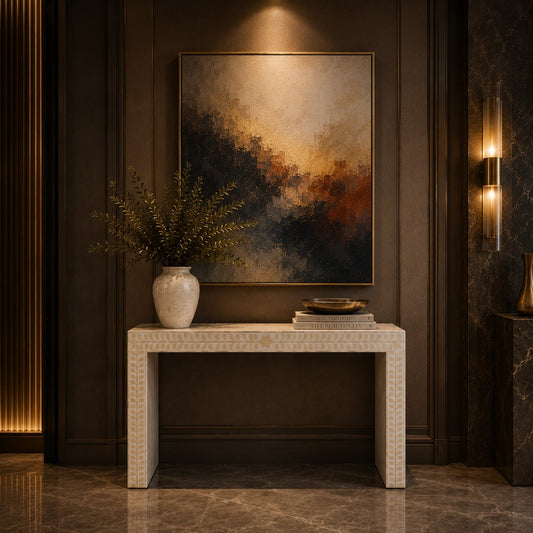 Clara Bone Inlay Console Main Character | Luxury Furniture Studio