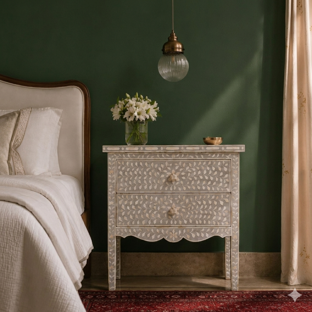 Jaipur Bedside Main Character | Luxury Furniture Studio