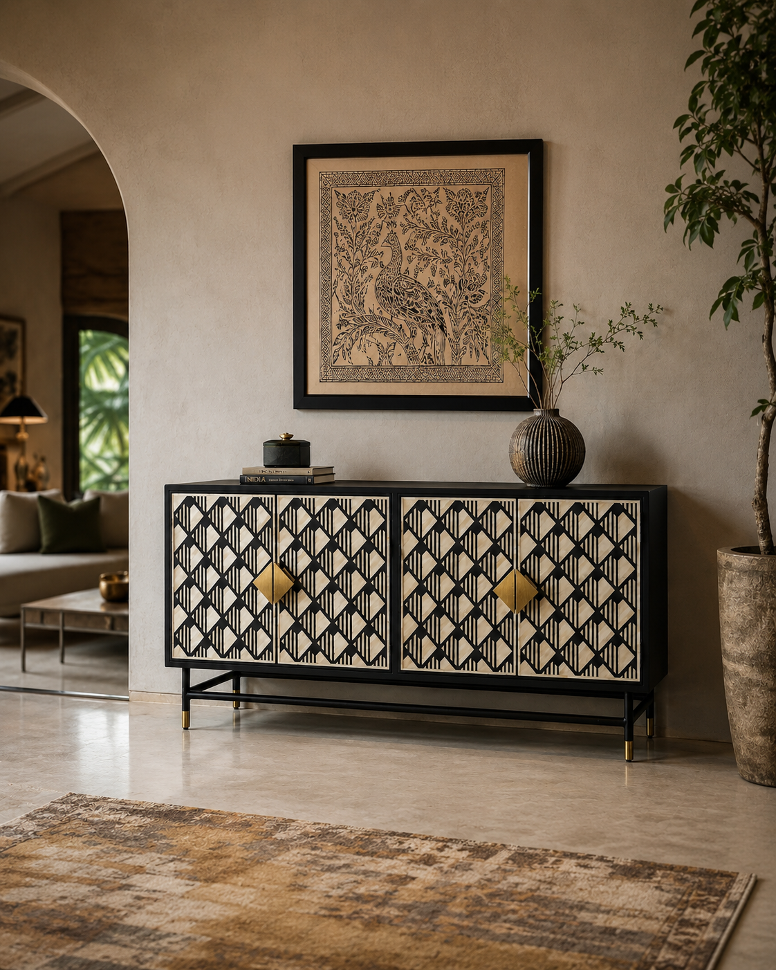 Diamond Credenza Main Character | Luxury Furniture Studio