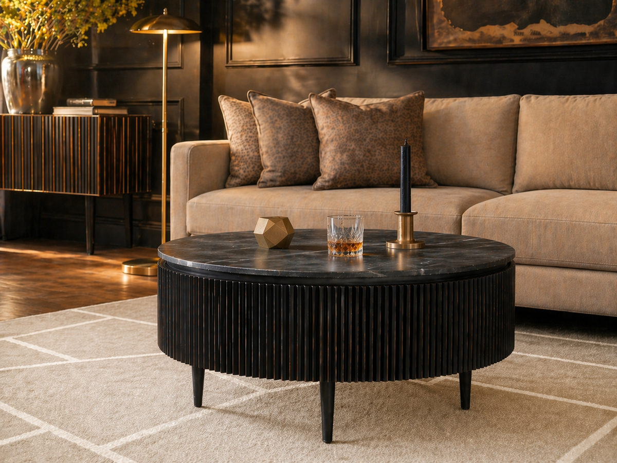 Gatsby Coffee Table With Dark Antique Main Character | Luxury Furniture Studio