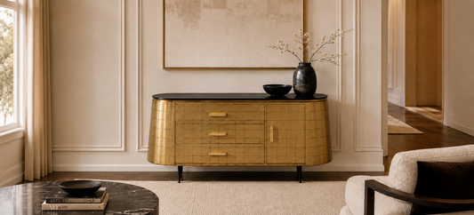 Chequered Credenza Main Character | Luxury Furniture Studio