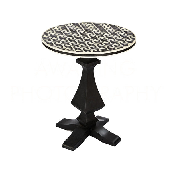 Bone Inlay Side Table